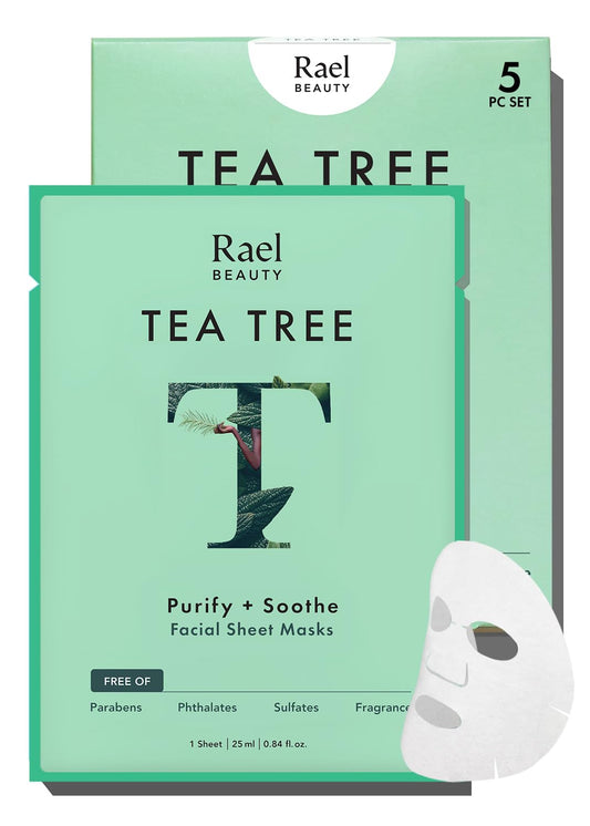 Rael Tea Tree Face Mask Sheets 5 Pack